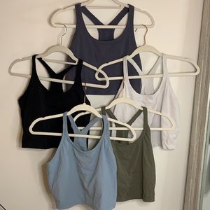 Cropped Racerback Bra Tops (SINGLE ITEM, PICK COLOR)